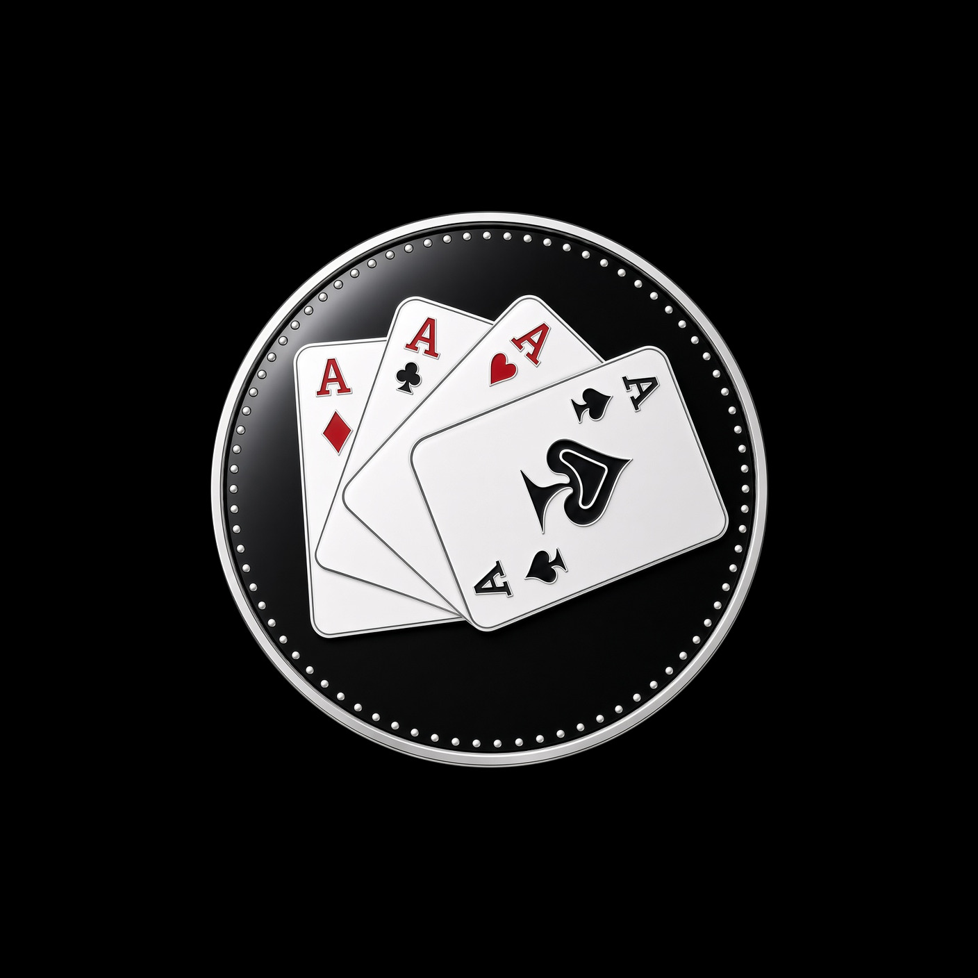 Marker 13 – Playing cards 25mm golf ball marker