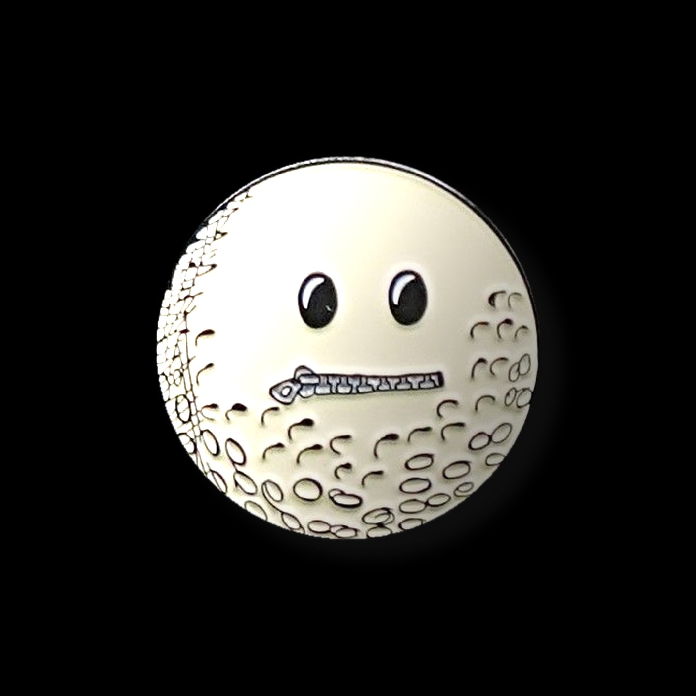Marker 6 – Zipper face golf ball 25mm golf ball marker